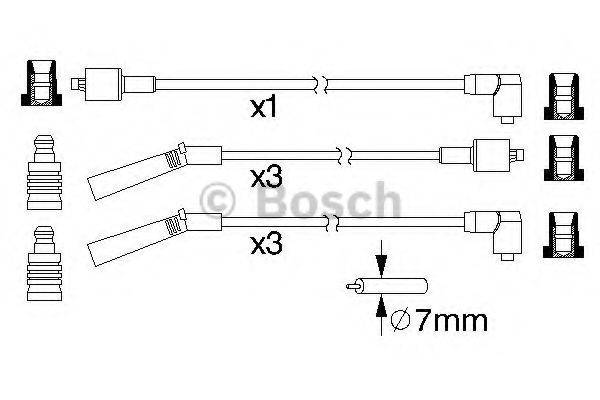 BOSCH 0986357178 Комплект дротів запалювання