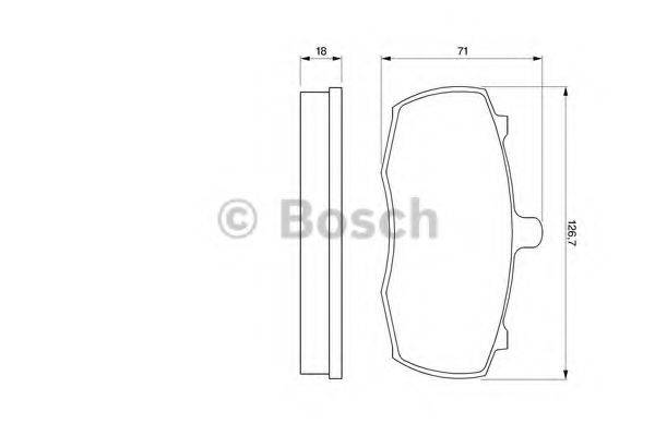 BOSCH 0986424113 Комплект гальмівних колодок, дискове гальмо