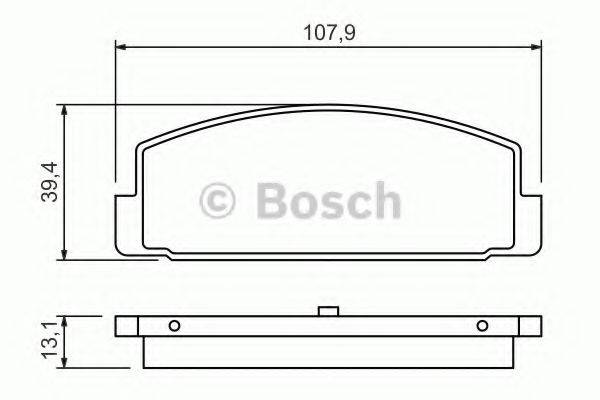 BOSCH 0986424295 Комплект гальмівних колодок, дискове гальмо