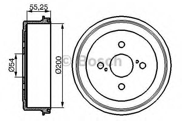 BOSCH 0986477082 Гальмівний барабан