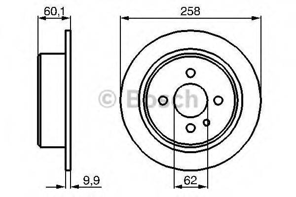 BOSCH 0986478034 гальмівний диск