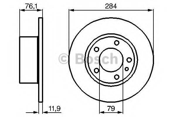 BOSCH 0986478037 гальмівний диск