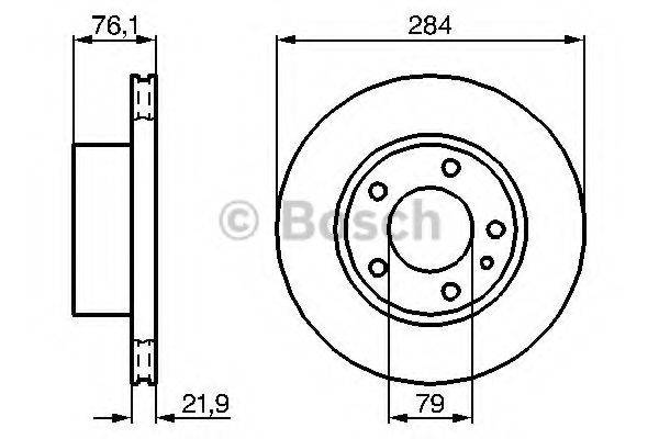 BOSCH 0986478043 гальмівний диск