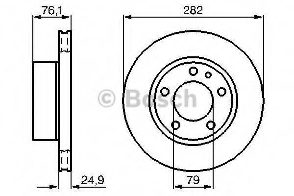 BOSCH 0986478217 гальмівний диск