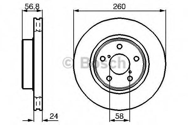 BOSCH 0986478293 гальмівний диск