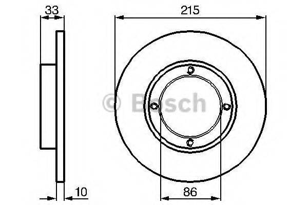 BOSCH 0986478376 гальмівний диск