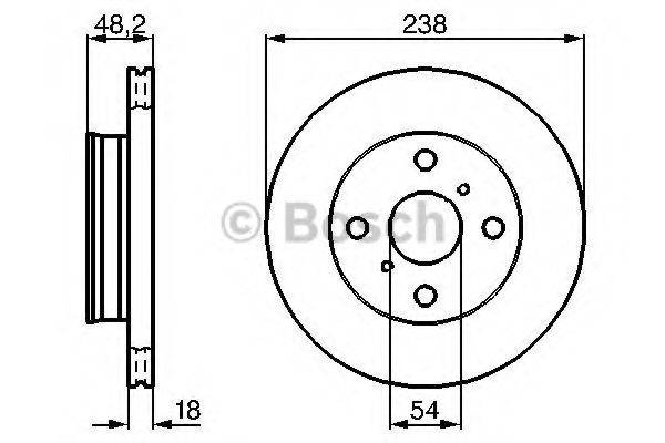 BOSCH 0986478385 гальмівний диск