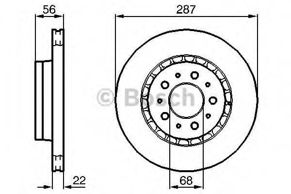 BOSCH 0986478388 гальмівний диск