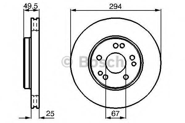 BOSCH 0986478428 гальмівний диск