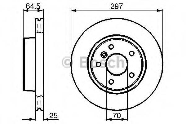 BOSCH 0986478483 гальмівний диск