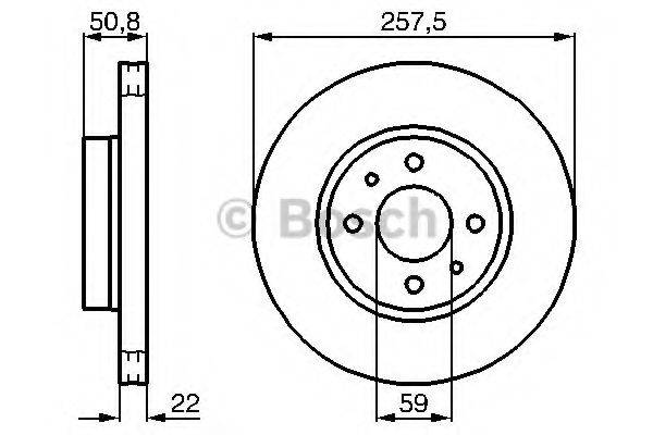 BOSCH 0986478512 гальмівний диск