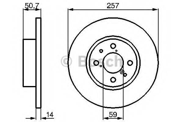 BOSCH 0986478517 гальмівний диск