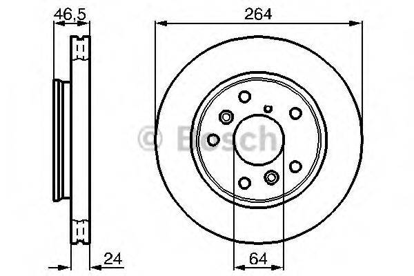 BOSCH 0986478523 гальмівний диск