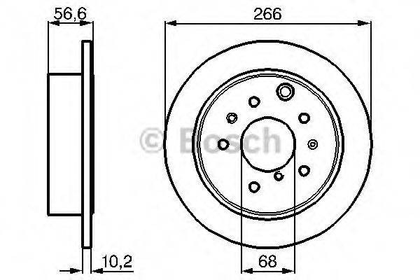 BOSCH 0986478554 гальмівний диск