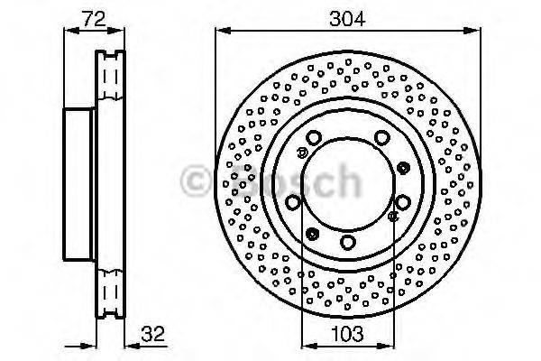 BOSCH 0986478597 гальмівний диск