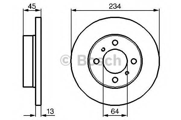 BOSCH 0986478636 гальмівний диск