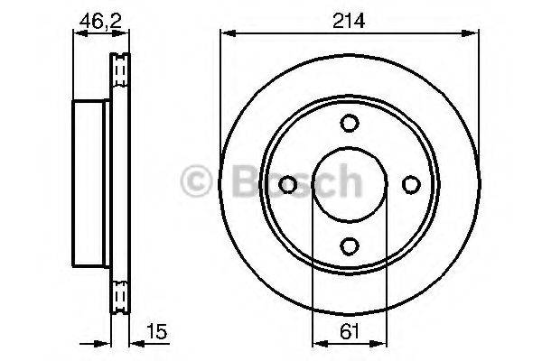 BOSCH 0986478637 гальмівний диск