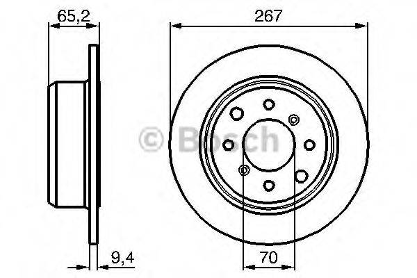 BOSCH 0986478646 гальмівний диск