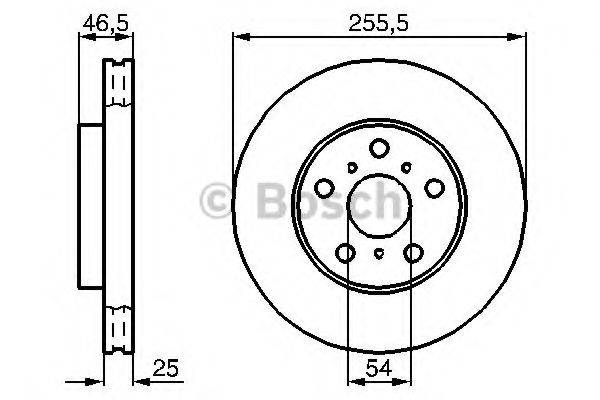 BOSCH 0986478724 гальмівний диск