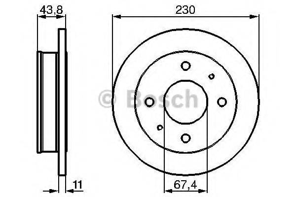 BOSCH 0986478727 гальмівний диск