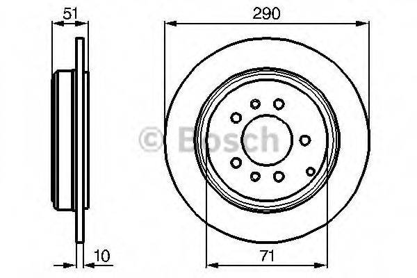 BOSCH 0986478733 гальмівний диск