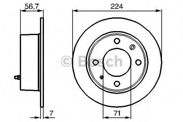 BOSCH 0986478749 гальмівний диск