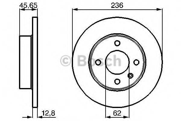 BOSCH 0986478776 гальмівний диск