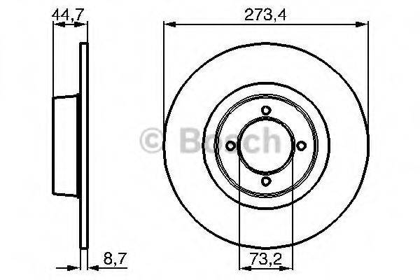 BOSCH 0986478818 гальмівний диск