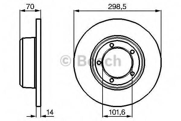 BOSCH 0986478827 гальмівний диск