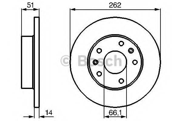 BOSCH 0986478991 гальмівний диск