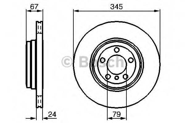 BOSCH 0986479005 гальмівний диск