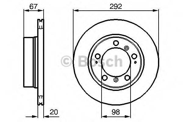 BOSCH 0986479079 гальмівний диск