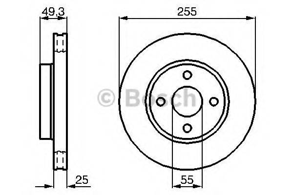 BOSCH 0986479084 гальмівний диск