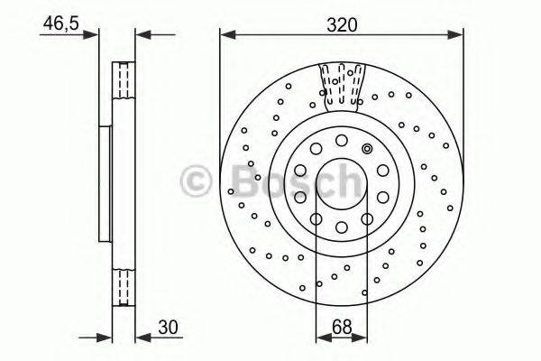 BOSCH 0986479258 гальмівний диск