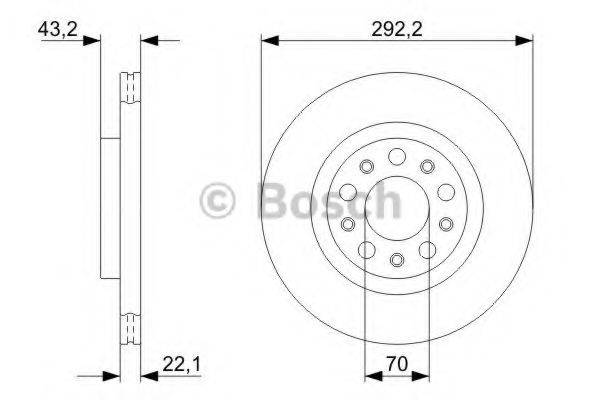 BOSCH 0986479327 гальмівний диск