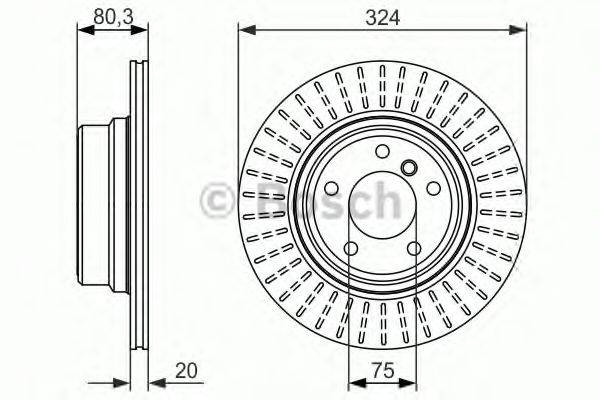 BOSCH 0986479350 гальмівний диск