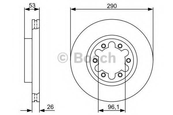 BOSCH 0986479355 гальмівний диск