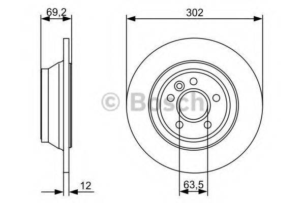 BOSCH 0986479396 гальмівний диск