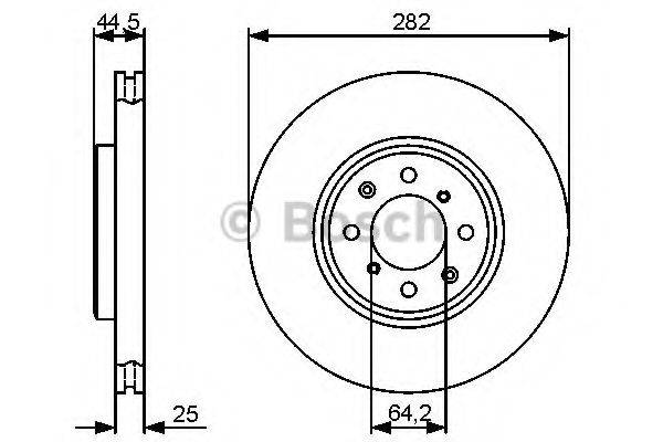 BOSCH 0986479476 гальмівний диск