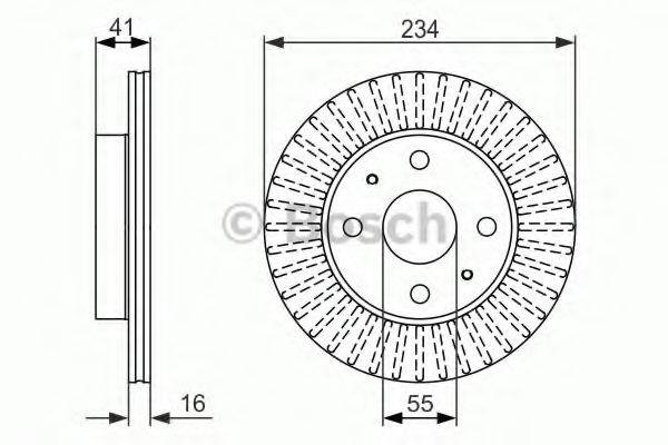 BOSCH 0986479592 гальмівний диск