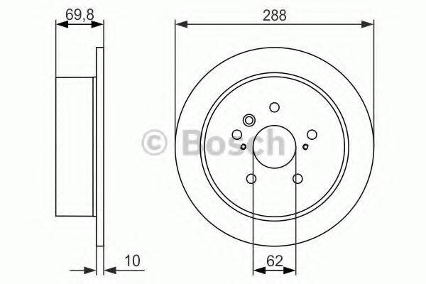 BOSCH 0986479614 гальмівний диск