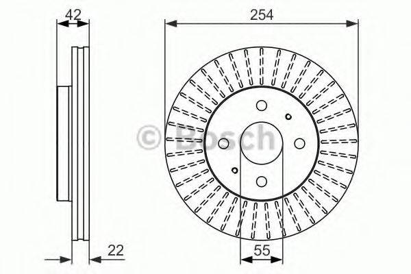 BOSCH 0986479685 гальмівний диск