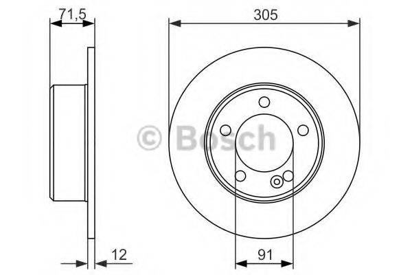 BOSCH 0986479714 гальмівний диск