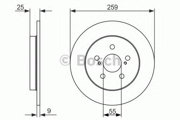 BOSCH 0986479721 гальмівний диск