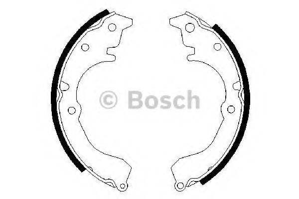 BOSCH 0986487025 Комплект гальмівних колодок