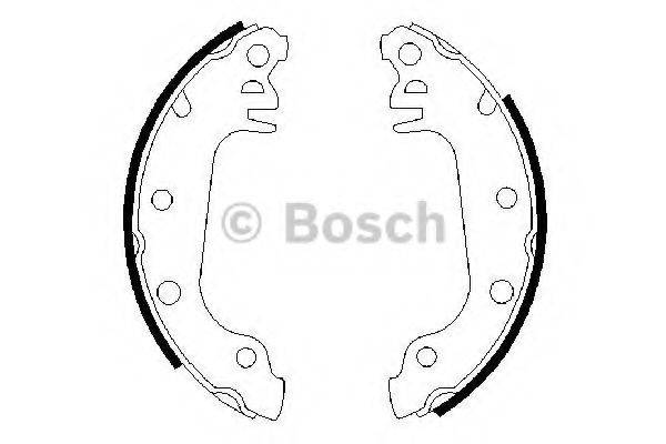 BOSCH 0986487032 Комплект гальмівних колодок