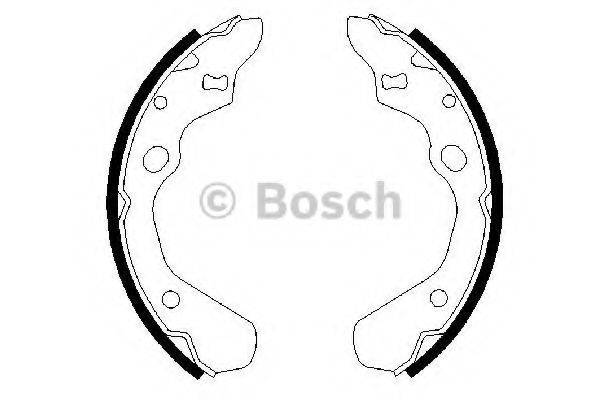 BOSCH 0986487257 Комплект гальмівних колодок