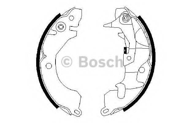 BOSCH 0986487260 Комплект гальмівних колодок