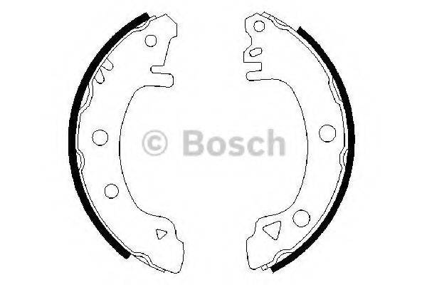 BOSCH 0986487304 Комплект гальмівних колодок