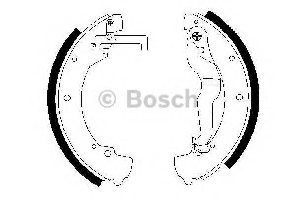 BOSCH 0986487312 Комплект гальмівних колодок